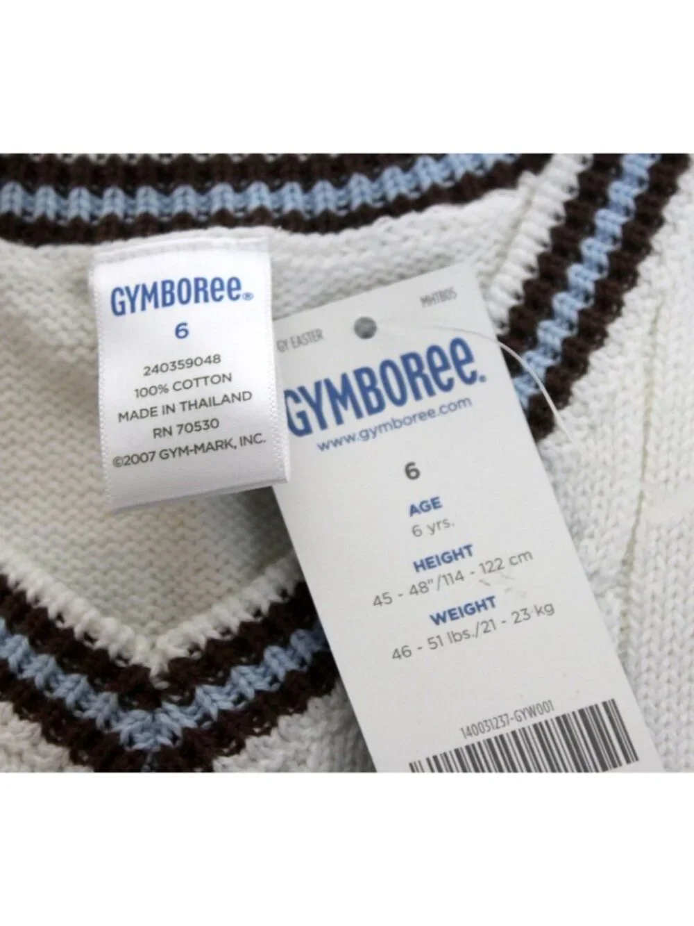 2008 Gymboree Aviator Easter Boys 2pc Cable Sweater Vest Brown Linen Pants sz 6